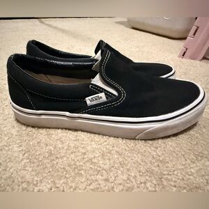 Vans Black Slip-On Shoes
